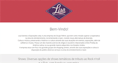 Desktop Screenshot of lisaeventos.com