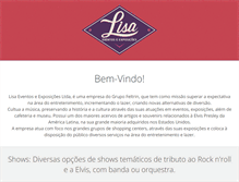 Tablet Screenshot of lisaeventos.com
